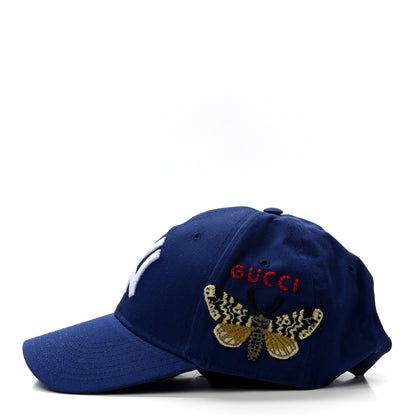Gucci X MLB Cotton NY Yankees Baseball Hat 57-61 Blue 4 of 9