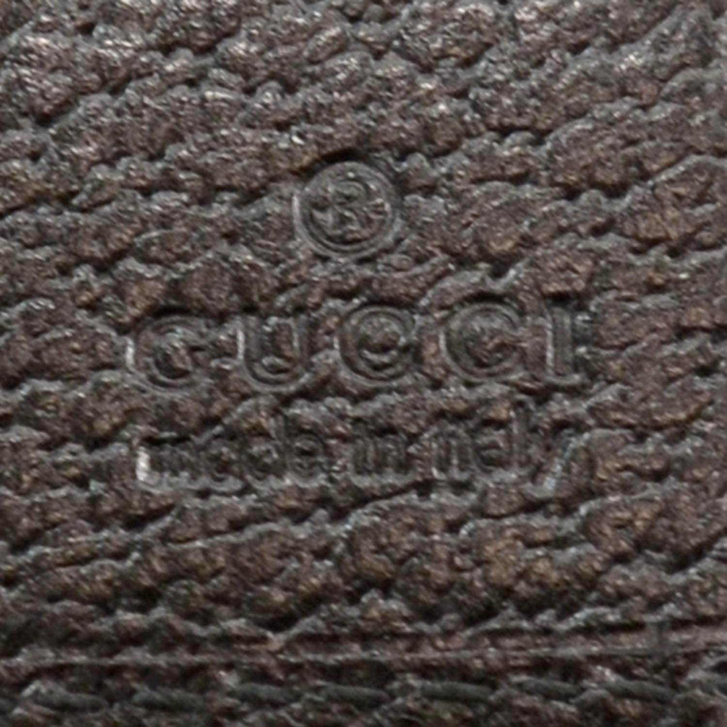 Gucci Monogram Metal Bar Chain Wallet Black 6 of 7
