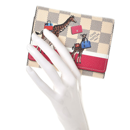 Louis Vuitton Damier Azur 2017 Christmas Animation Victorine Wallet 2 of 8