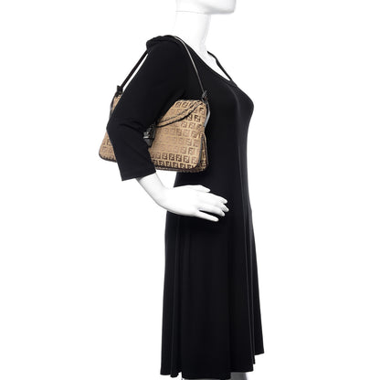 Fendi Zucchino Baguette Dark Brown 2 of 10