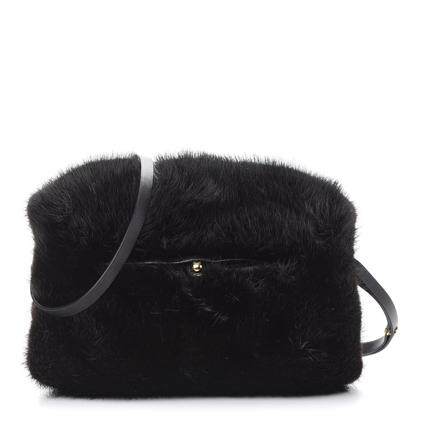 Vison Fur Muff Black