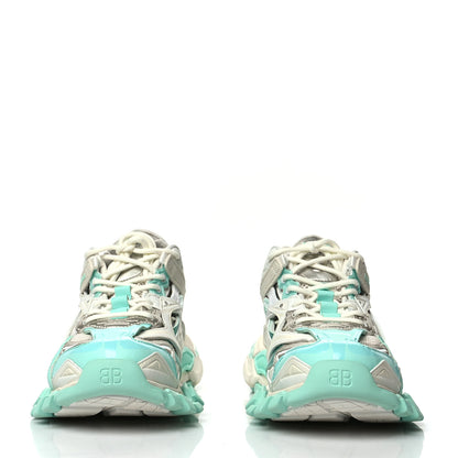 Balenciaga Rubber Mesh Tri-Color Womens Track.2 Open Sneakers 40 Min Light Beige Grey 2 of 7