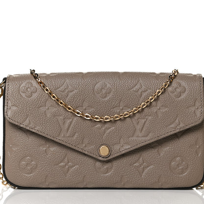 Louis Vuitton Empreinte Pochette Felicie Chain Wallet Tourterelle 7 of 13