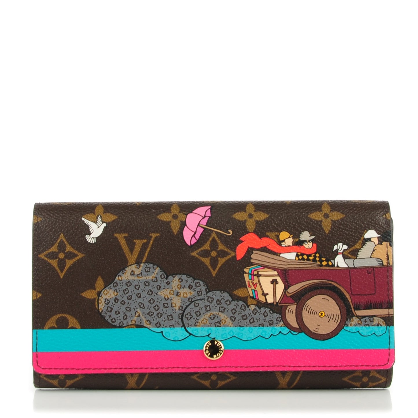 Monogram 2015 Christmas Animation Sarah Wallet Hibiscus