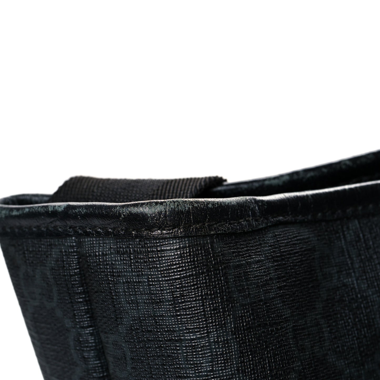 GG Supreme Monogram Web Handle Vertical Tote Black Grey
