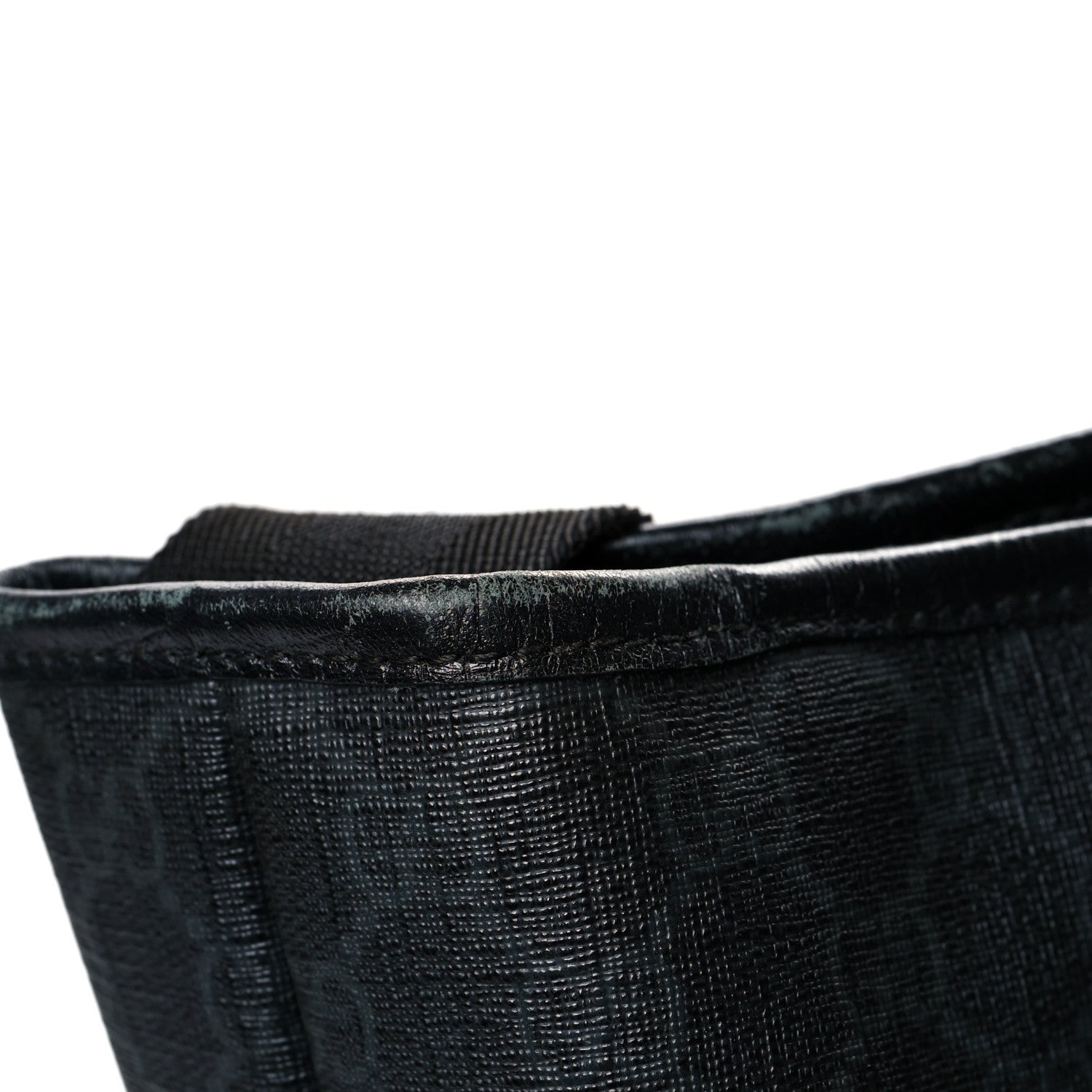 Gucci GG Supreme Monogram Web Handle Vertical Tote Black Grey 13 of 14