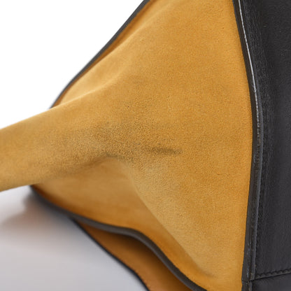 Celine Smooth Calfskin Suede Medium Tri-Color Trapeze Mustard 11 of 19