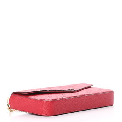 Louis Vuitton Empreinte Pochette Felicie Chain Wallet Scarlet 5 of 13