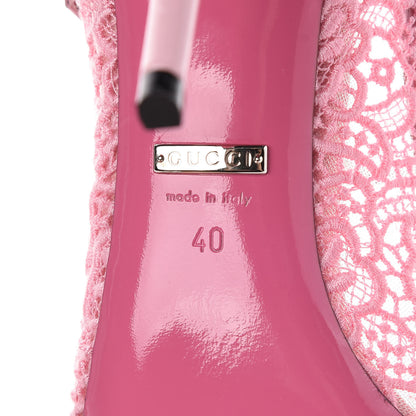 Gucci Lace Pizzo Venice 40 Soft Pink 7 of 10