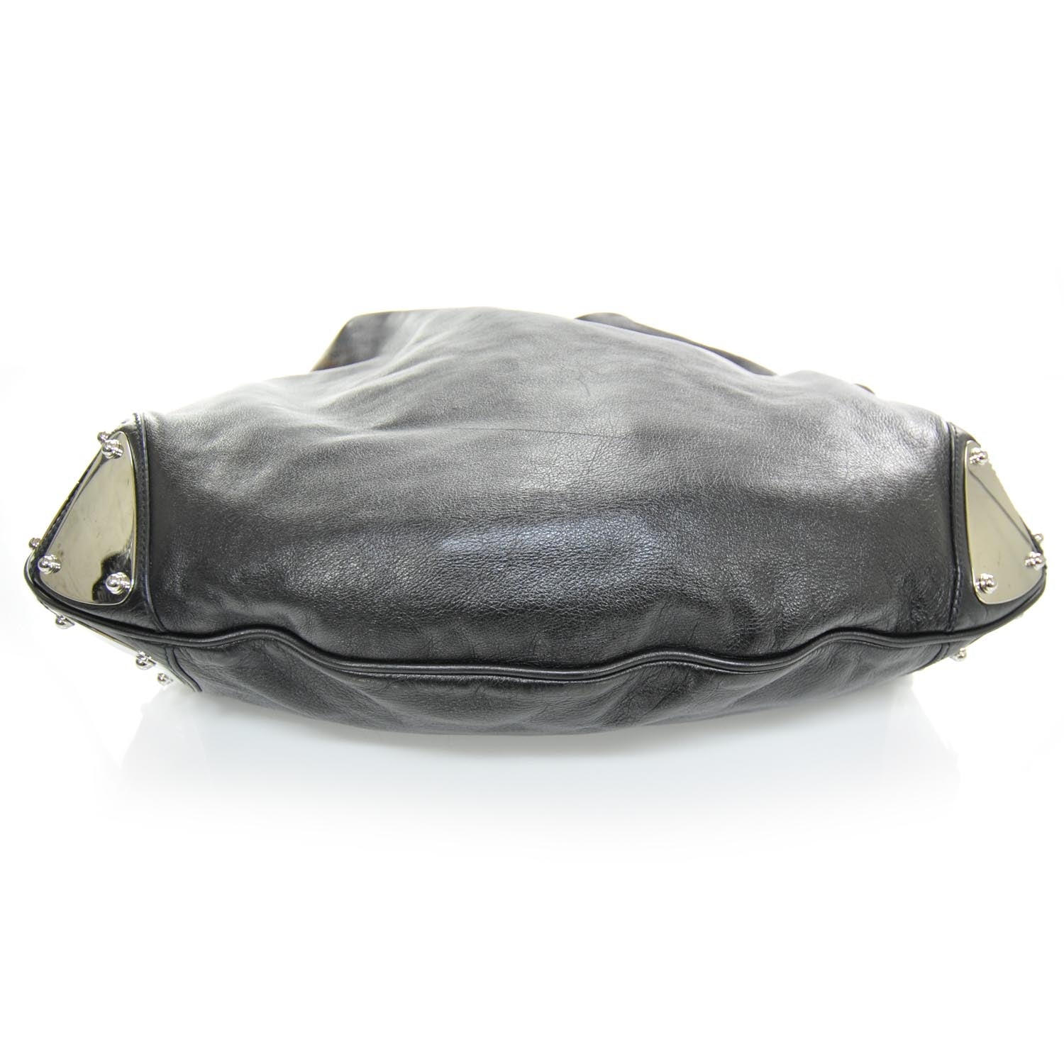 Gucci Leather Large Indy Top Handle Hobo Black 5 of 8