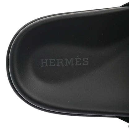 Hermes Nappa Extra Sandals 38 Black 7 of 8