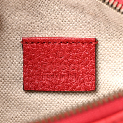 Gucci Grained Calfskin Small Logo Belt Bag Hibiscus Red 5 of 9