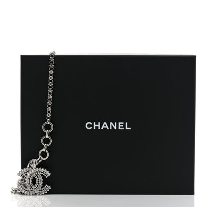 Chanel Crystal CC Short Necklace Silver 6 of 6