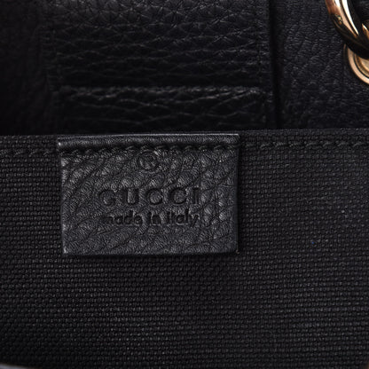 Gucci Cellarius Calfskin Mini Bamboo Shopper Tote Black 8 of 9