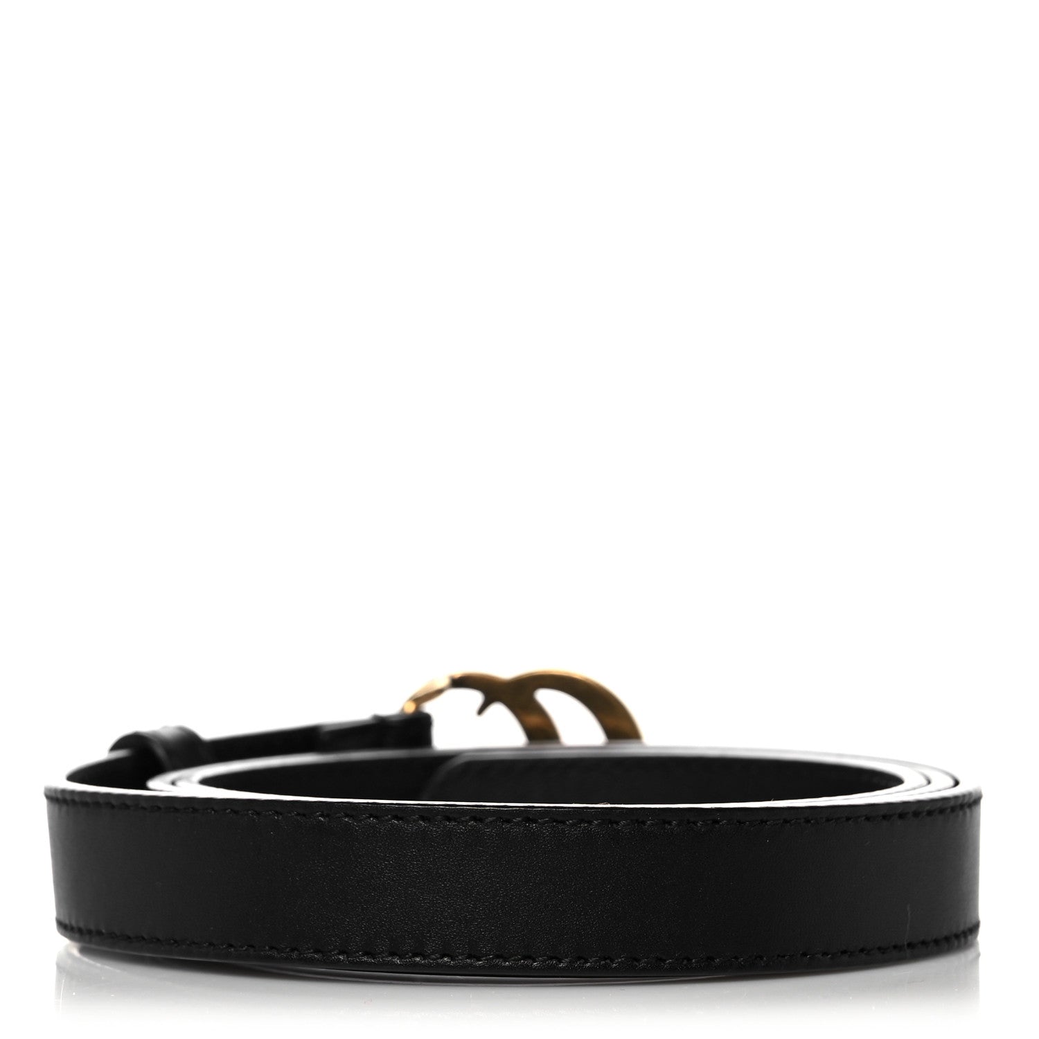 Gucci Calfskin Double G 20mm Belt 85 34 Black 2 of 3