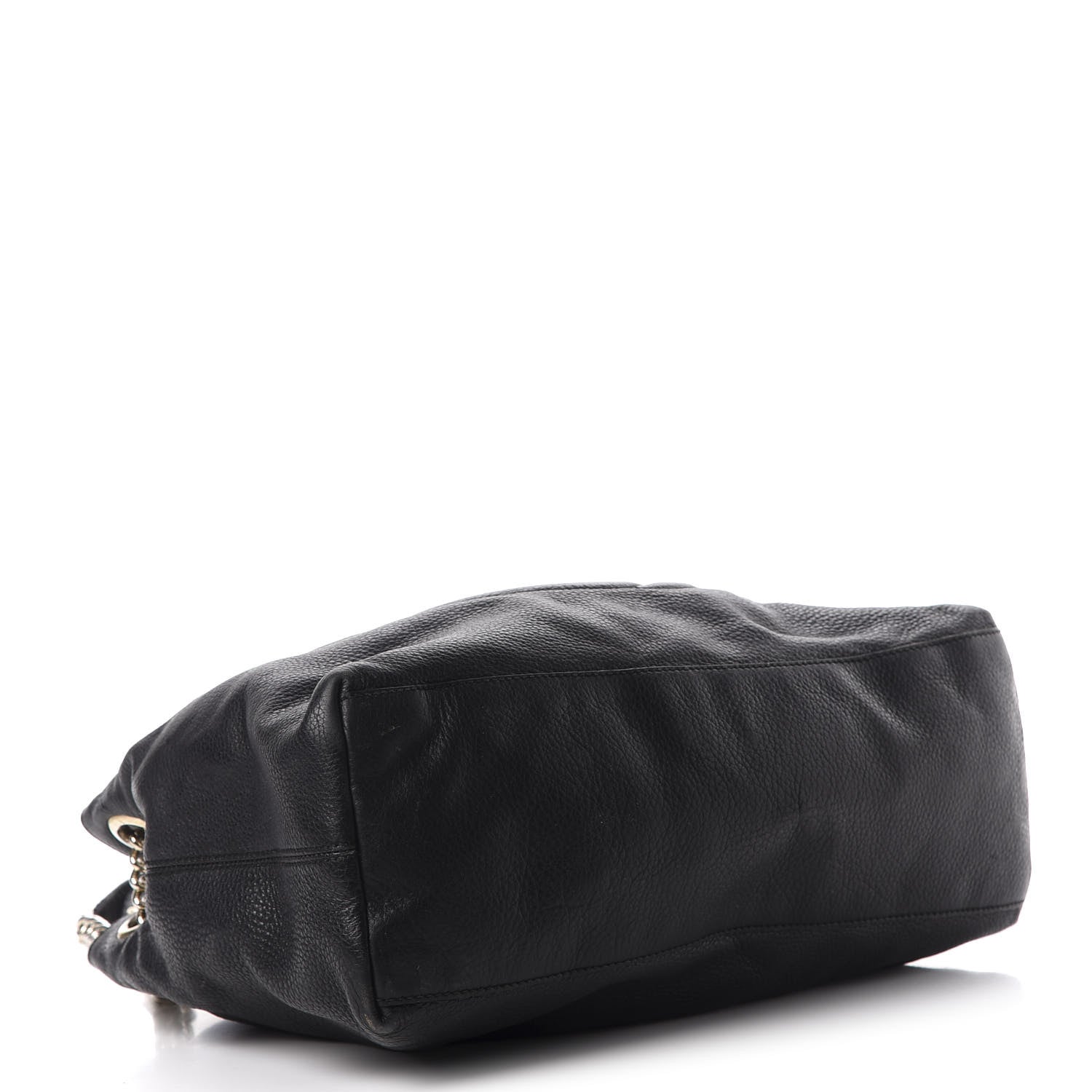 Gucci Pebbled Calfskin Medium Soho Chain Shoulder Bag Black 4 of 10