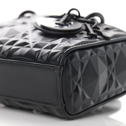 Christian Dior Calfskin Cannage Diamond Micro Lady D-Joy Black 11 of 11