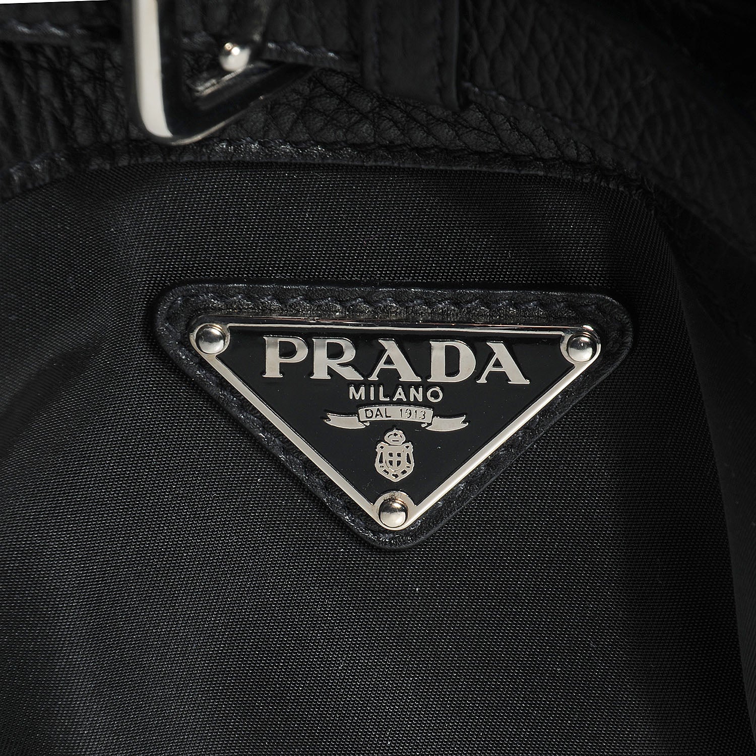 Prada Cervo Tessuto Nylon Belted Hobo Nero Black 8 of 8