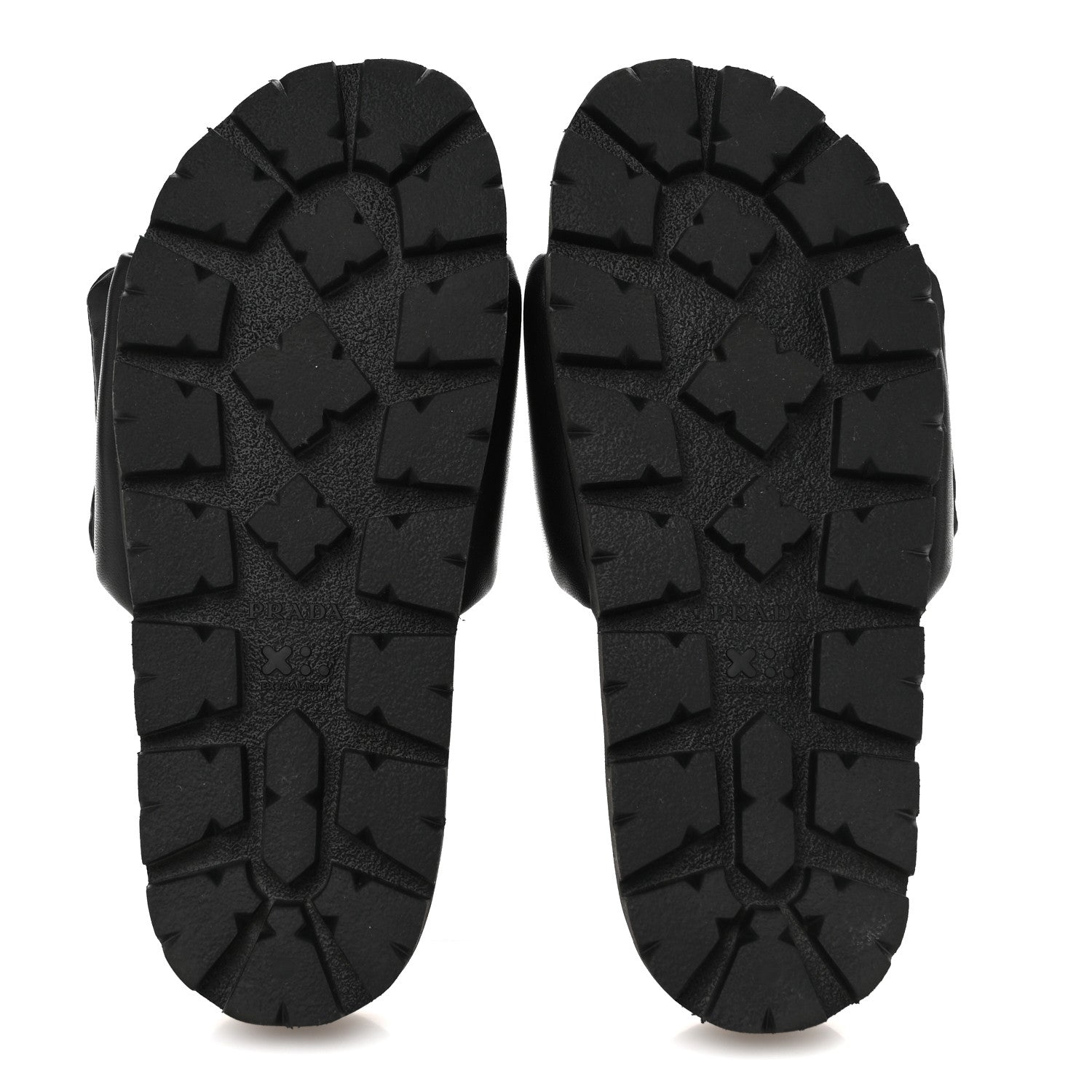 Prada Nappa Soft Padded Triangle Slide Sandals 36.5 Black 6 of 9