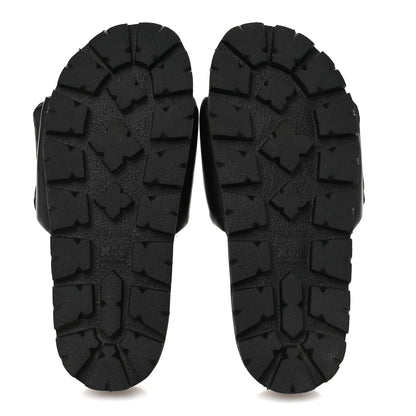 Prada Nappa Soft Padded Triangle Slide Sandals 36.5 Black 6 of 9