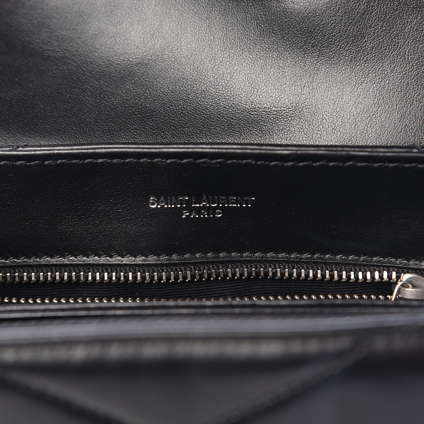Calfskin Y Quilted Monogram Toy Loulou Crossbody Bag Black