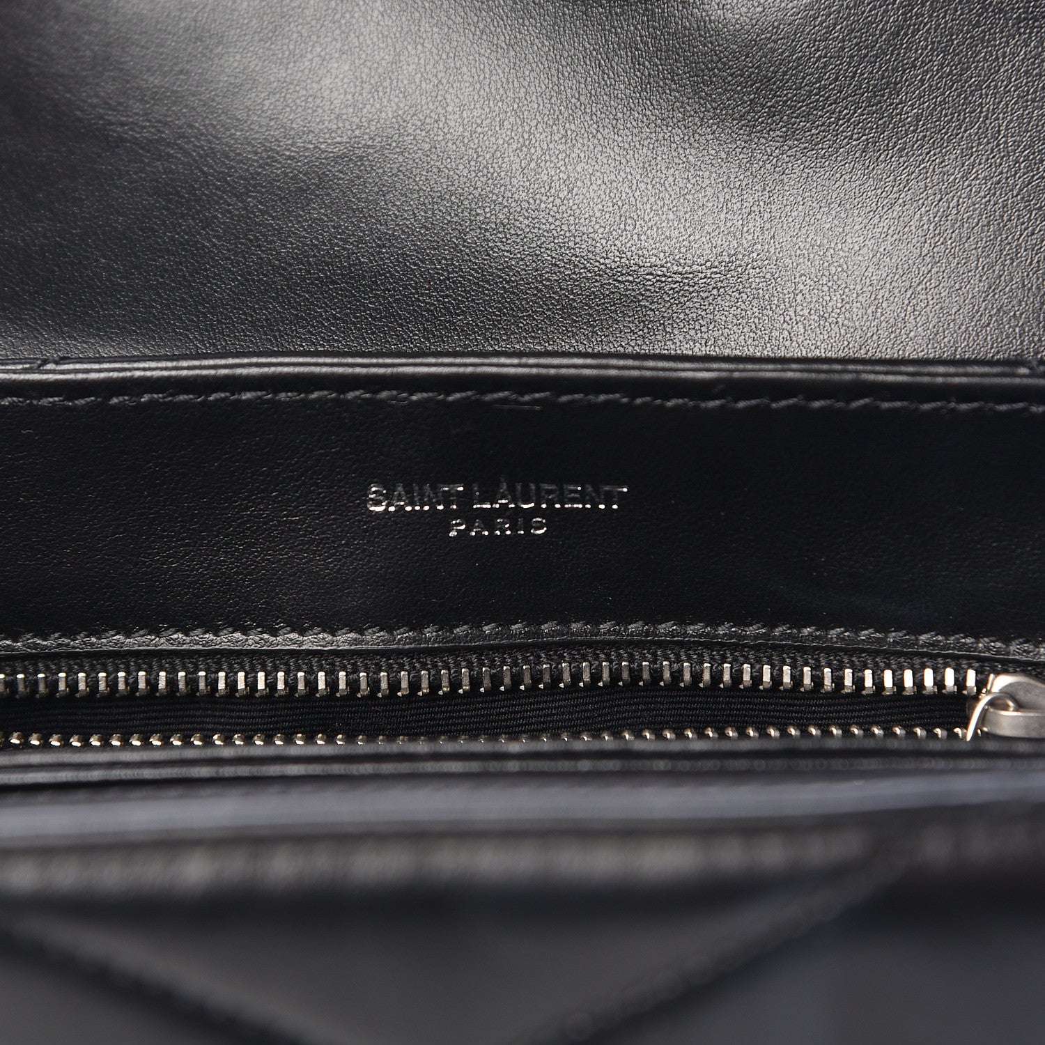 Saint Laurent Calfskin Y Quilted Monogram Toy Loulou Crossbody Bag Black 8 of 13