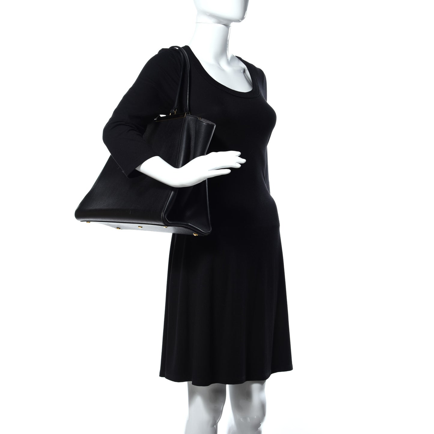 Vitello Elite Large 3Jours Tote Black