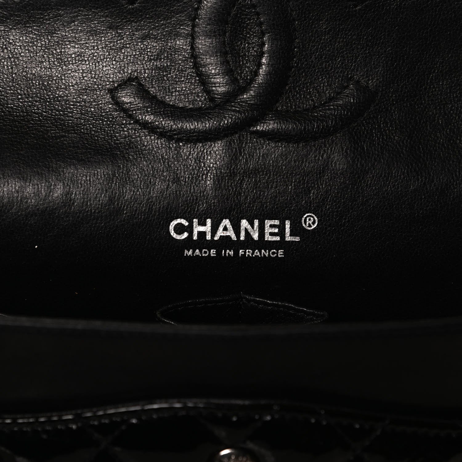 Chanel Patent Quilted Medium Double Flap Black 6 of 13