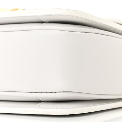 Celine Shiny Calfskin Teen Triomphe Arctic White 10 of 10