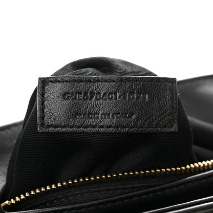 Saint Laurent Calfskin Y Quilted Monogram Toy Loulou Crossbody Bag Black 7 of 12