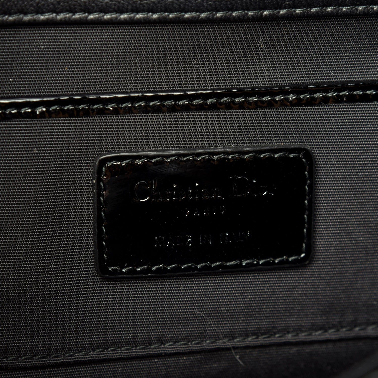 Christian Dior Patent Cannage Lady Dior Convertible Clutch Black 8 of 11