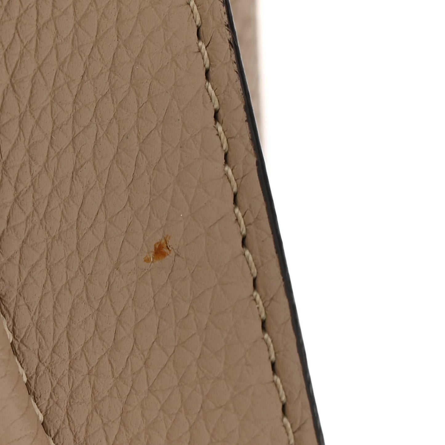 Drummed Calfskin Micro Luggage Dune
