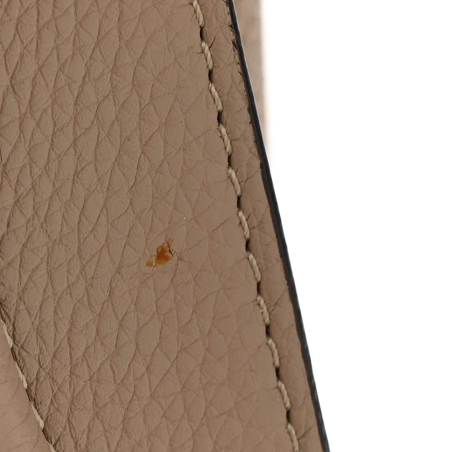 Celine Drummed Calfskin Micro Luggage Dune 12 of 12