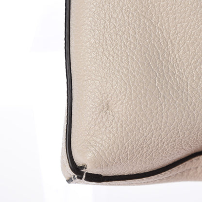 Gucci Pebbled Calfskin Medium Logo Portfolio Clutch White 11 of 11