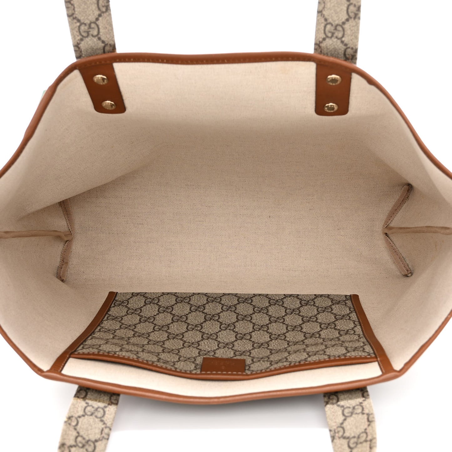 GG Plus Monogram Medium Signature Web Loop Tote Brown