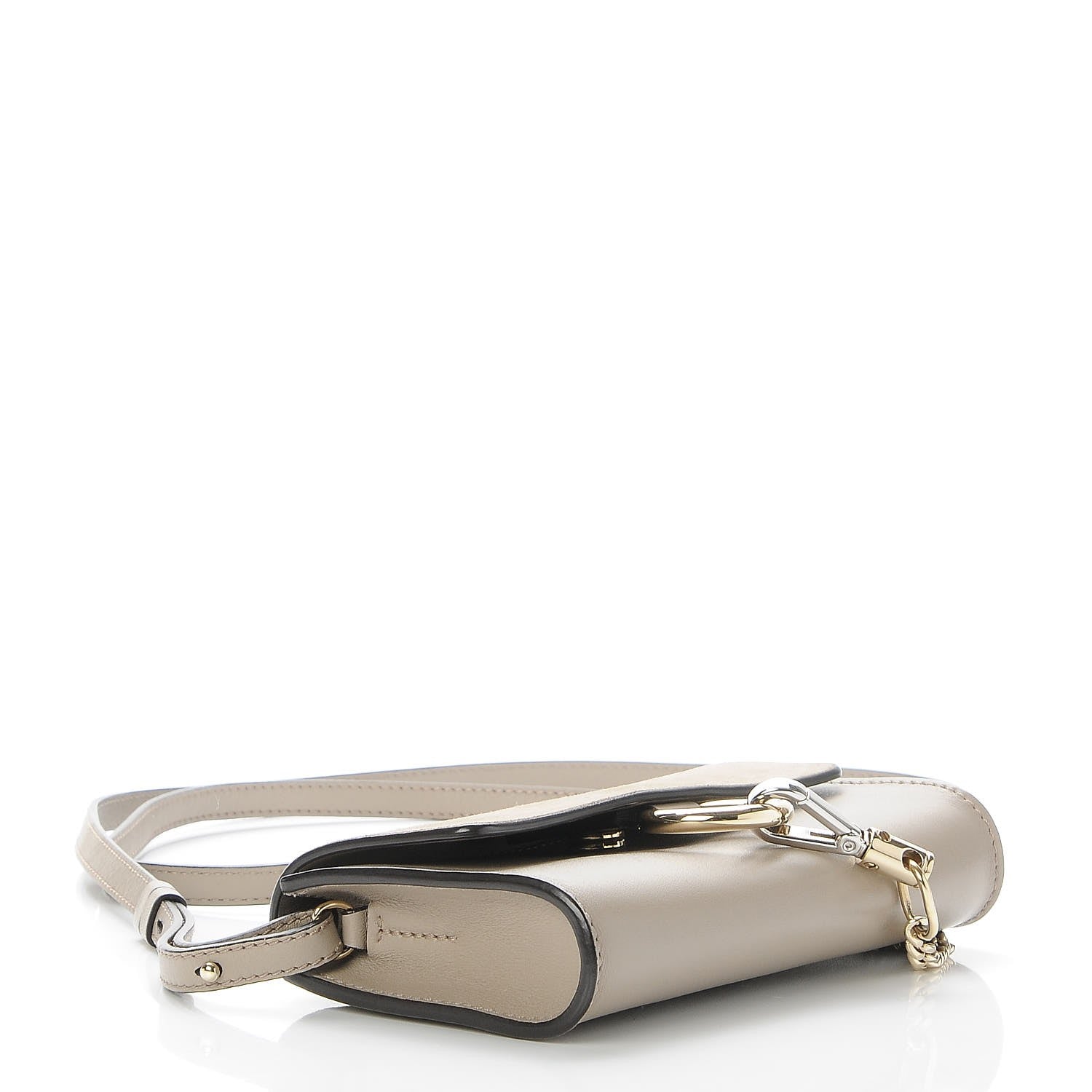 Chloe Suede Calfskin Mini Faye Shoulder Bag Motty Grey 4 of 7
