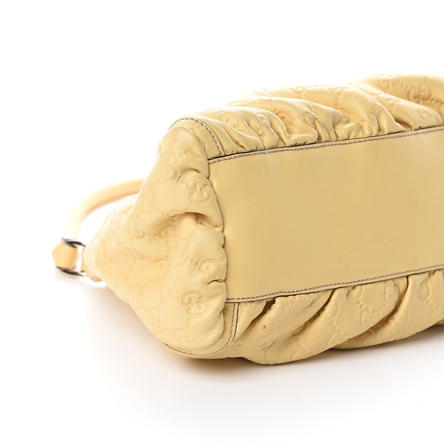 Guccissima Small D Gold Ring Shoulder Bag Yellow