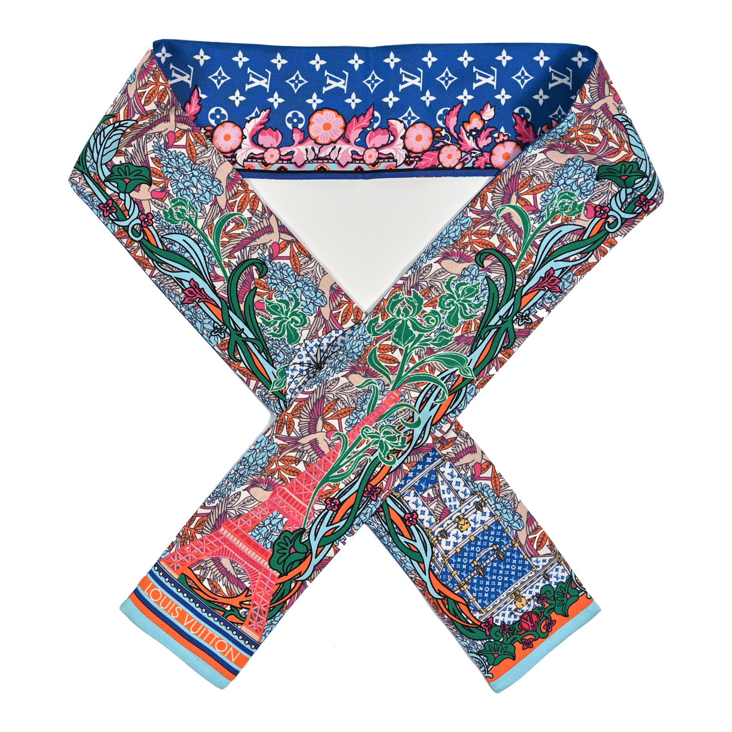 Louis Vuitton Silk Louis A Paris Bandeau Blue 1 of 3