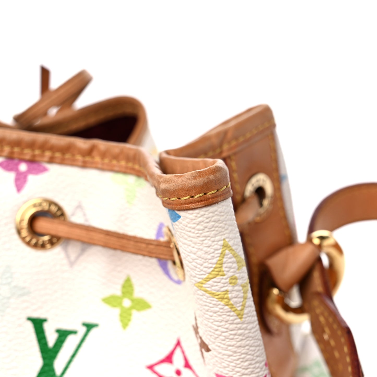 Monogram Multicolor Petit Noe White