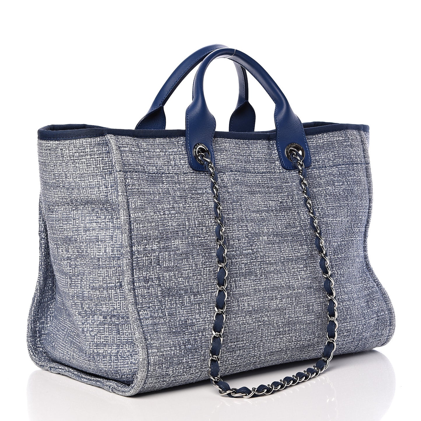 Canvas Large Deauville Tote Blue