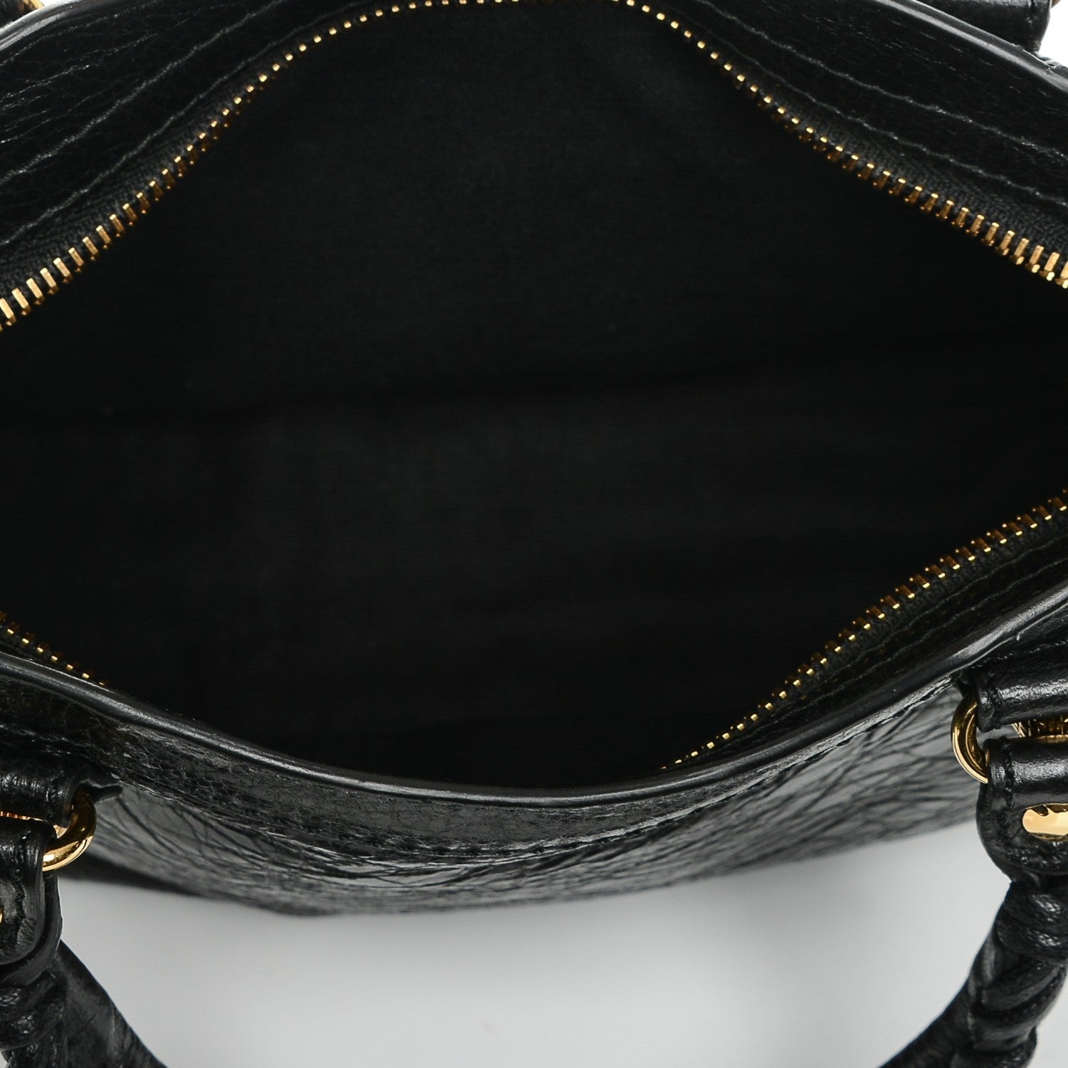 Balenciaga Agneau Giant 12 Gold Hardware Mini City Black 5 of 6