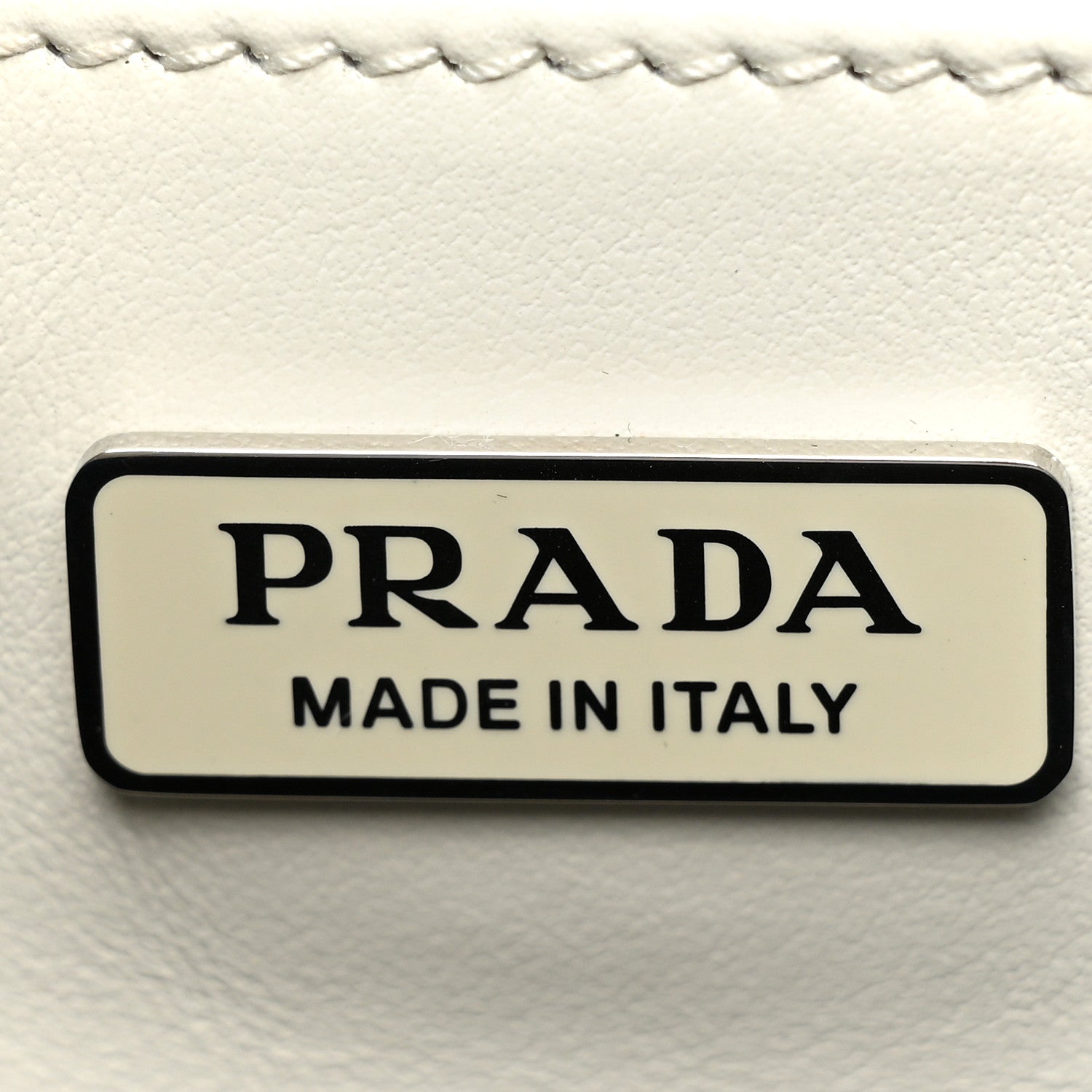 Prada Spazzolato Cleo Shoulder Bag White 7 of 10