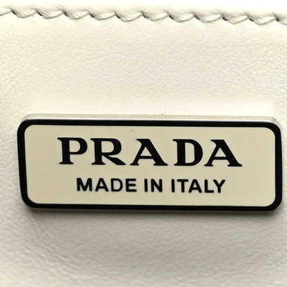 Prada Spazzolato Cleo Shoulder Bag White 7 of 10
