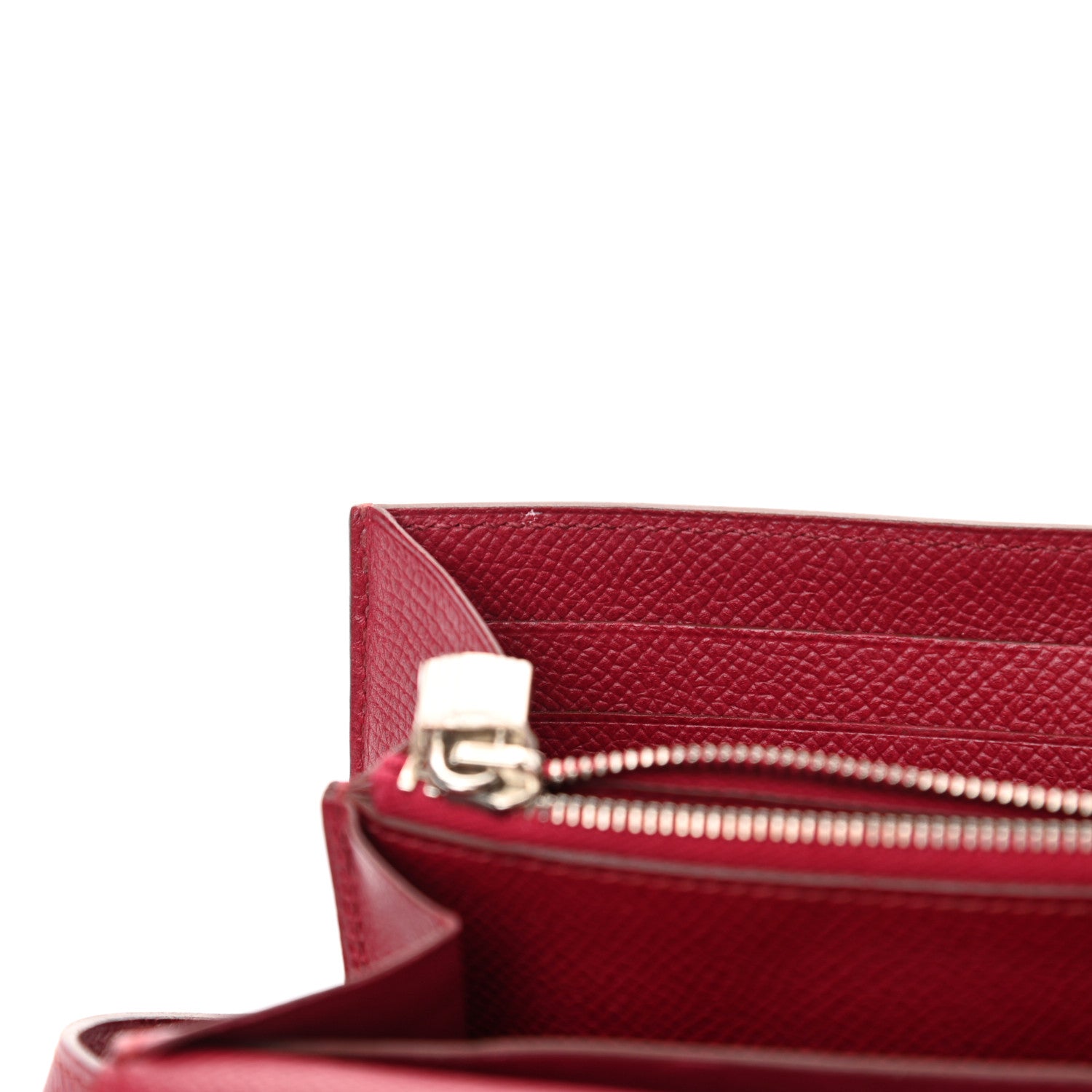 Hermes Epsom Kelly Longue Wallet Rouge Grenat 10 of 16