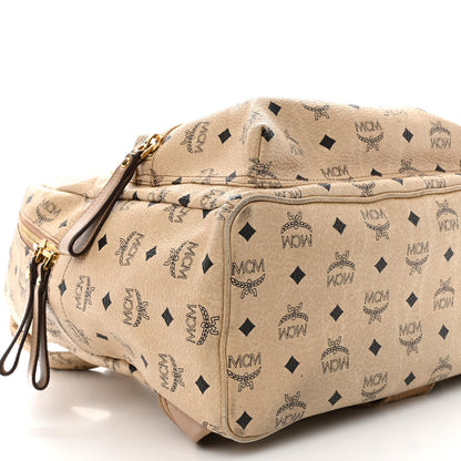 MCM Visetos Medium Sprinkle Stud Stark Backpack Beige 10 of 17