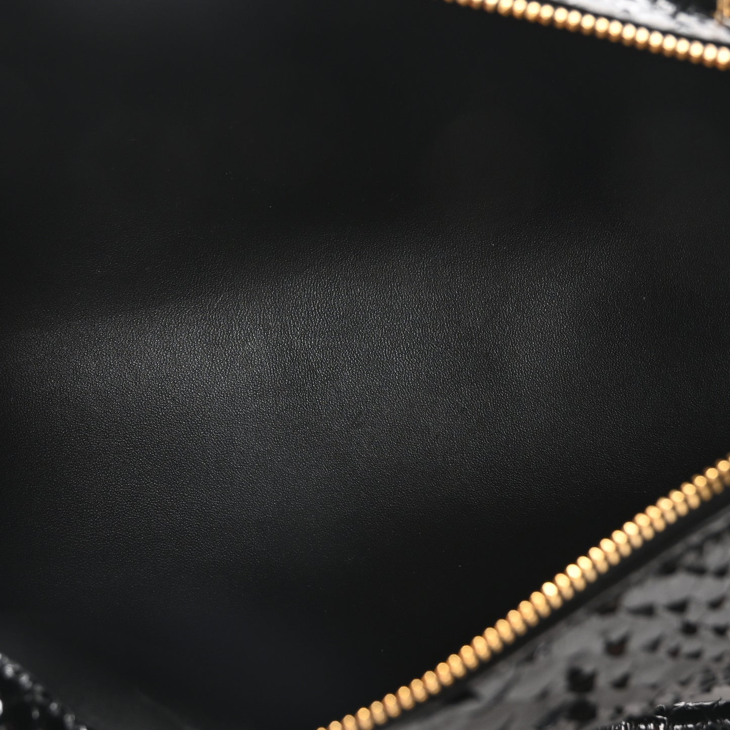 Snakeskin Edith Bag Black