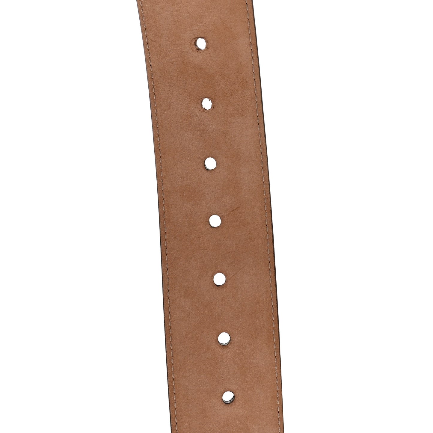 Calfskin Bamboo Buckle Belt 80 32 Brown
