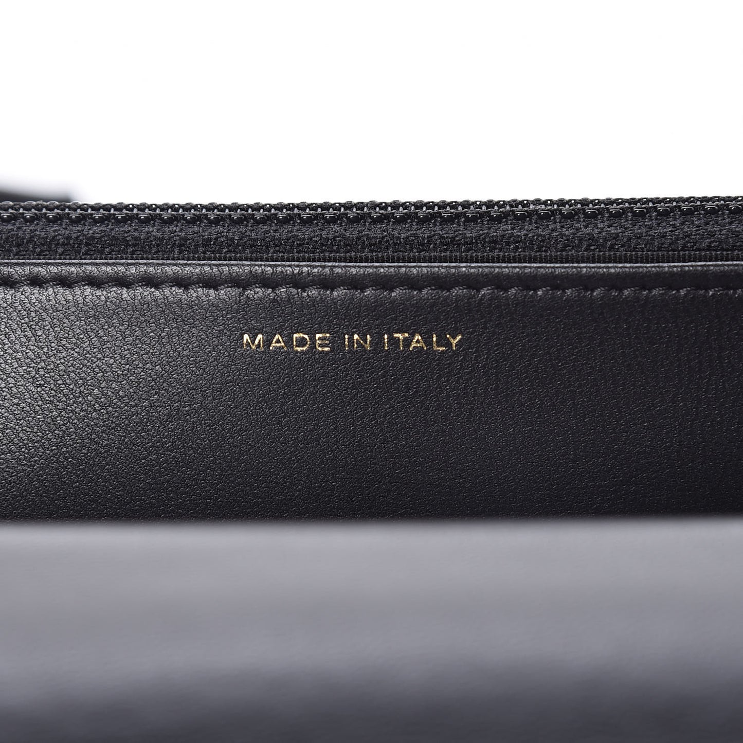Goatskin Quilted 19 Wallet On Chain WOC Black