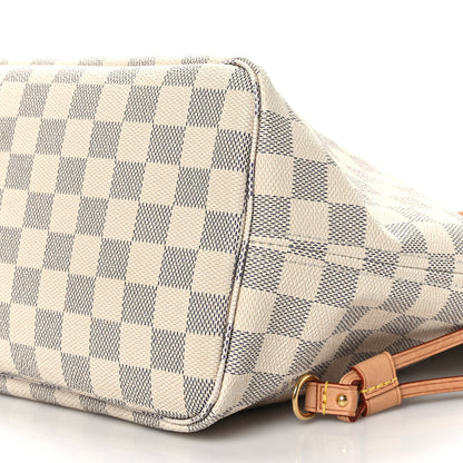 Louis Vuitton Damier Azur Neo Neverfull MM Rose Ballerine 9 of 9