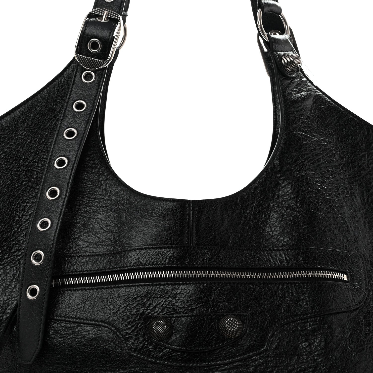 Balenciaga Agneau Arena Large Le Cagole Carry All Bag Black 9 of 12